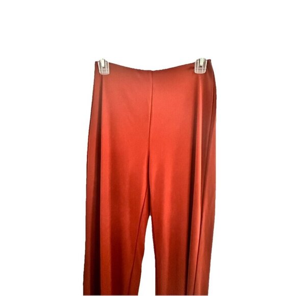 Zara Womens Knit Straight Leg Pants Size S Brown Stretch 5039 369 658 Going‎ Out - Picture 2 of 11